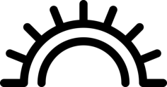 Native American Sun Rays Engraving Svg Design, Free Vectors File